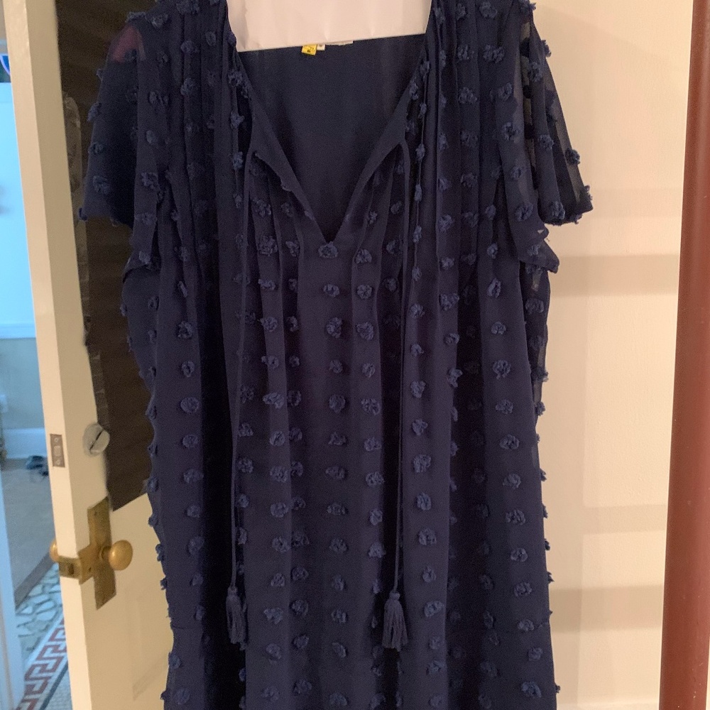 NWT Tularosa Navy PomPom Mini Dress